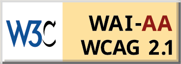 Logo W3C WAI AA WCAG 2.1